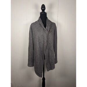 the north face button shawl cardigan pockets gray small